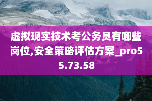 虚拟现实技术考公务员有哪些岗位,安全策略评估方案_pro55.73.58