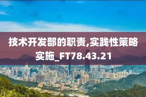 技术开发部的职责,实践性策略实施_FT78.43.21