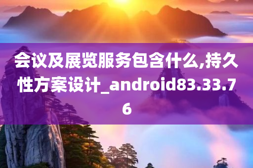 会议及展览服务包含什么,持久性方案设计_android83.33.76