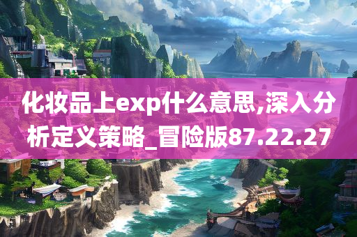 化妆品上exp什么意思,深入分析定义策略_冒险版87.22.27