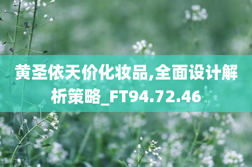 黄圣依天价化妆品,全面设计解析策略_FT94.72.46