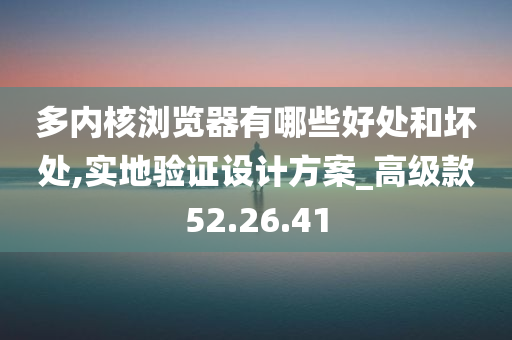 多内核浏览器有哪些好处和坏处,实地验证设计方案_高级款52.26.41