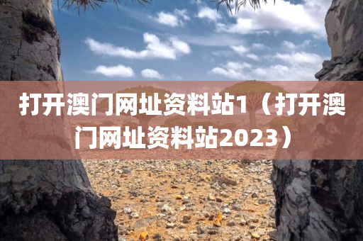 打开澳门网址资料站1（打开澳门网址资料站2023）