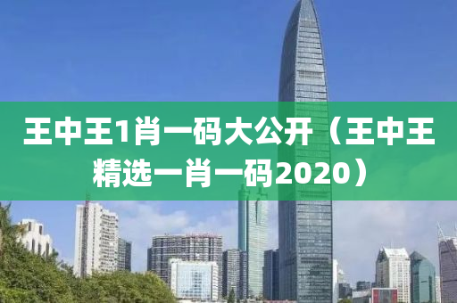 王中王1肖一码大公开（王中王精选一肖一码2020）