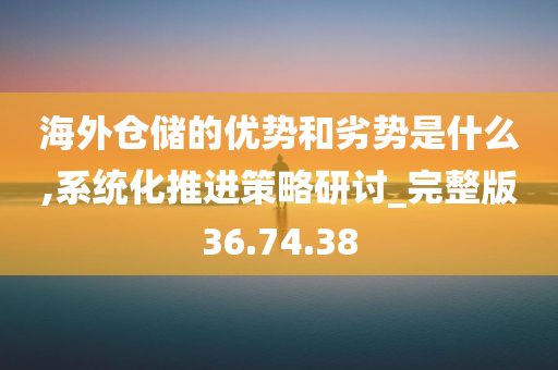 海外仓储的优势和劣势是什么,系统化推进策略研讨_完整版36.74.38