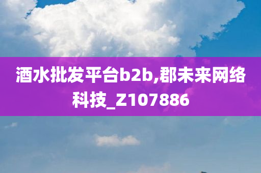 酒水批发平台b2b,郡未来网络科技_Z107886