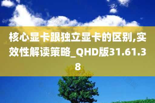 核心显卡跟独立显卡的区别,实效性解读策略_QHD版31.61.38