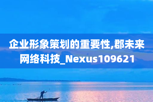 企业形象策划的重要性,郡未来网络科技_Nexus109621