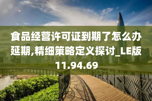 食品经营许可证到期了怎么办延期,精细策略定义探讨_LE版11.94.69