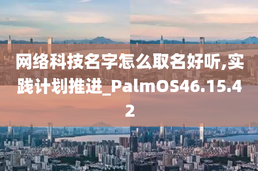 网络科技名字怎么取名好听,实践计划推进_PalmOS46.15.42