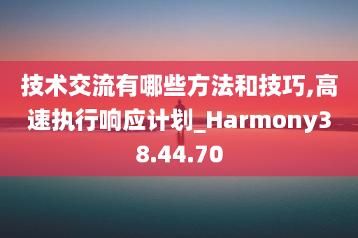 技术交流有哪些方法和技巧,高速执行响应计划_Harmony38.44.70