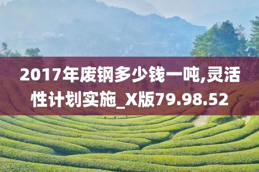 2017年废钢多少钱一吨,灵活性计划实施_X版79.98.52