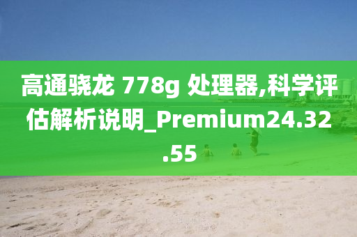 高通骁龙 778g 处理器,科学评估解析说明_Premium24.32.55