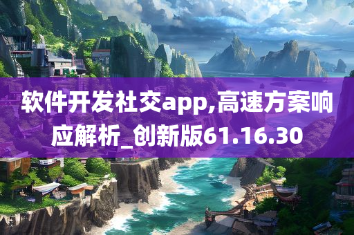 软件开发社交app,高速方案响应解析_创新版61.16.30