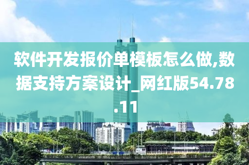 软件开发报价单模板怎么做,数据支持方案设计_网红版54.78.11