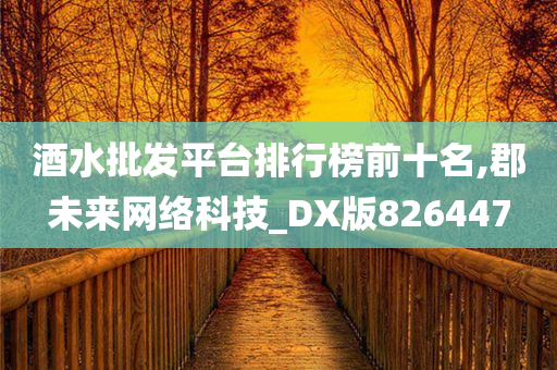 酒水批发平台排行榜前十名,郡未来网络科技_DX版826447