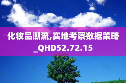 化妆品潮流,实地考察数据策略_QHD52.72.15