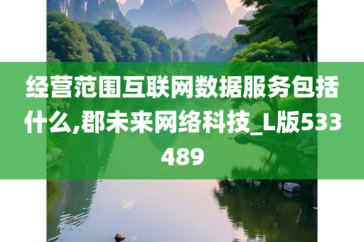 经营范围互联网数据服务包括什么,郡未来网络科技_L版533489