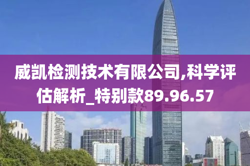 威凯检测技术有限公司,科学评估解析_特别款89.96.57