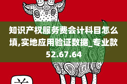 知识产权服务费会计科目怎么填,实地应用验证数据_专业款52.67.64