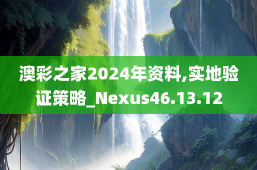 澳彩之家2024年资料,实地验证策略_Nexus46.13.12