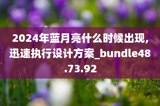 2024年蓝月亮什么时候出现,迅速执行设计方案_bundle48.73.92