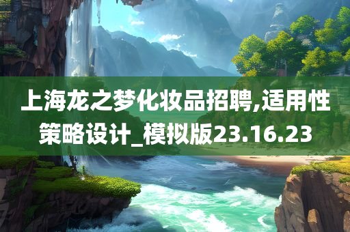 上海龙之梦化妆品招聘,适用性策略设计_模拟版23.16.23