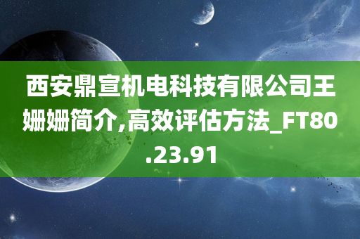 西安鼎宣机电科技有限公司王姗姗简介,高效评估方法_FT80.23.91