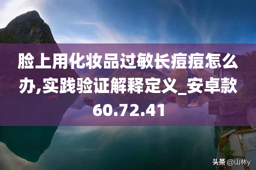 脸上用化妆品过敏长痘痘怎么办,实践验证解释定义_安卓款60.72.41