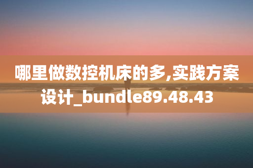 哪里做数控机床的多,实践方案设计_bundle89.48.43