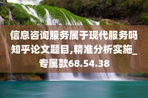 信息咨询服务属于现代服务吗知乎论文题目,精准分析实施_专属款68.54.38