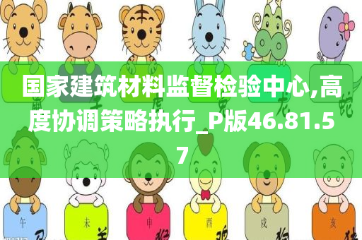 国家建筑材料监督检验中心,高度协调策略执行_P版46.81.57