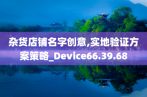 杂货店铺名字创意,实地验证方案策略_Device66.39.68