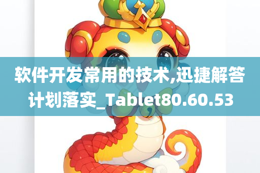 软件开发常用的技术,迅捷解答计划落实_Tablet80.60.53