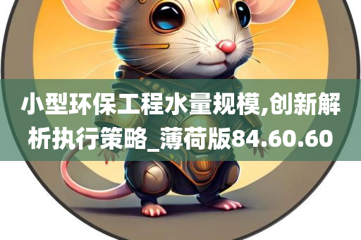 小型环保工程水量规模,创新解析执行策略_薄荷版84.60.60