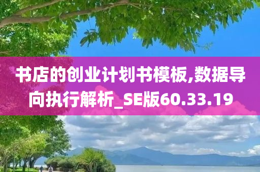 书店的创业计划书模板,数据导向执行解析_SE版60.33.19