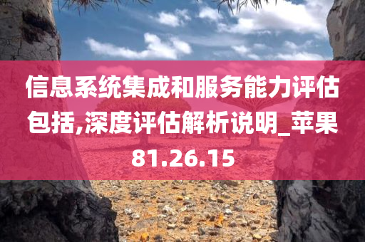 信息系统集成和服务能力评估包括,深度评估解析说明_苹果81.26.15