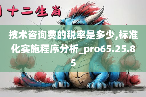 技术咨询费的税率是多少,标准化实施程序分析_pro65.25.85