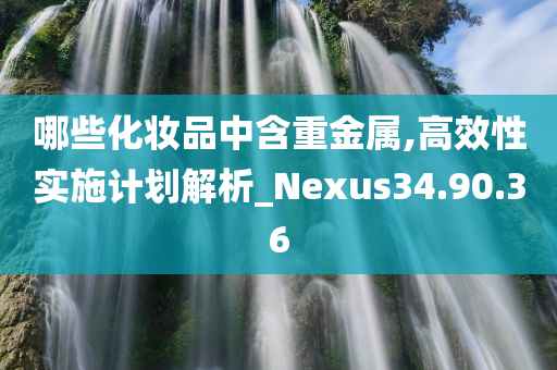 哪些化妆品中含重金属,高效性实施计划解析_Nexus34.90.36