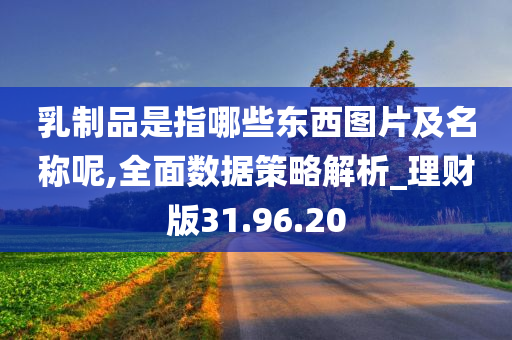 乳制品是指哪些东西图片及名称呢,全面数据策略解析_理财版31.96.20