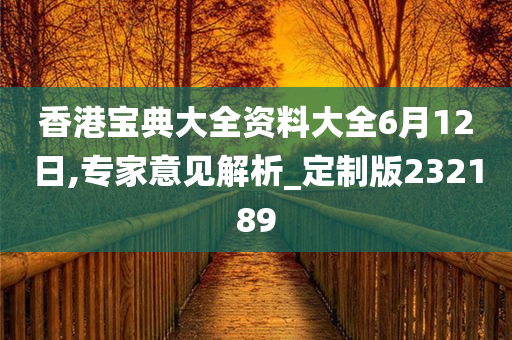 香港宝典大全资料大全6月12日,专家意见解析_定制版232189