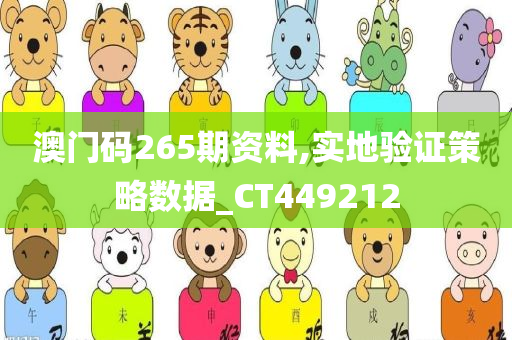 澳门码265期资料,实地验证策略数据_CT449212