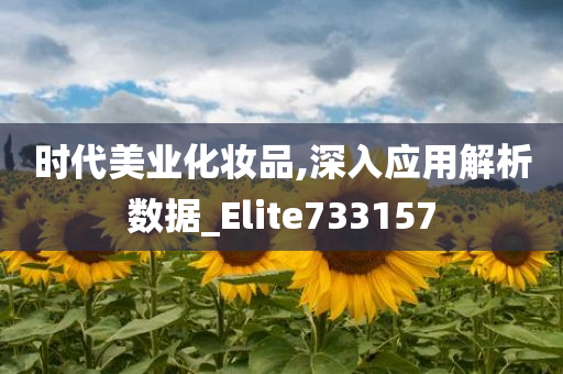 时代美业化妆品,深入应用解析数据_Elite733157