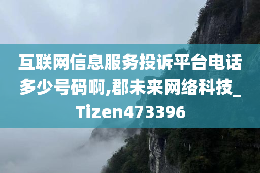 互联网信息服务投诉平台电话多少号码啊,郡未来网络科技_Tizen473396