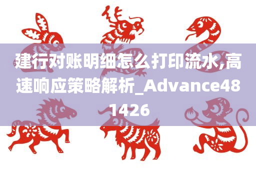 建行对账明细怎么打印流水,高速响应策略解析_Advance481426