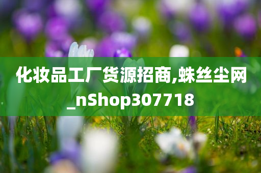 化妆品工厂货源招商,蛛丝尘网_nShop307718