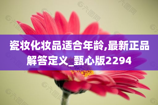 瓷妆化妆品适合年龄,最新正品解答定义_甄心版2294