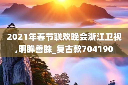 2021年春节联欢晚会浙江卫视,明眸善睐_复古款704190