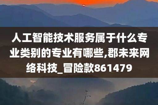 人工智能技术服务属于什么专业类别的专业有哪些,郡未来网络科技_冒险款861479