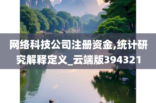 网络科技公司注册资金,统计研究解释定义_云端版394321